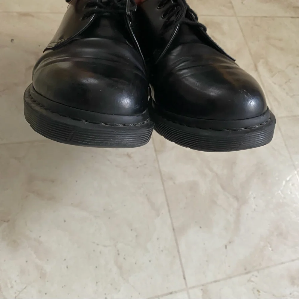 $160 Dr. Martens 1461 Mono Black Smooth Leather Lace-up Men's Oxford Derby Sz 9